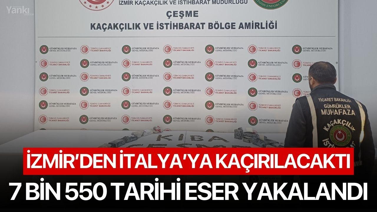 İzmir’den İtalya’ya Kaçırılacaktı: 7 Bin 550 Tarihi Eser Yakalandı