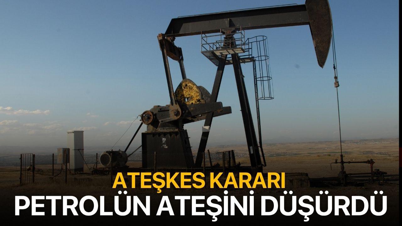 Ateşkesin ardından bent petrol fiyatı düştü