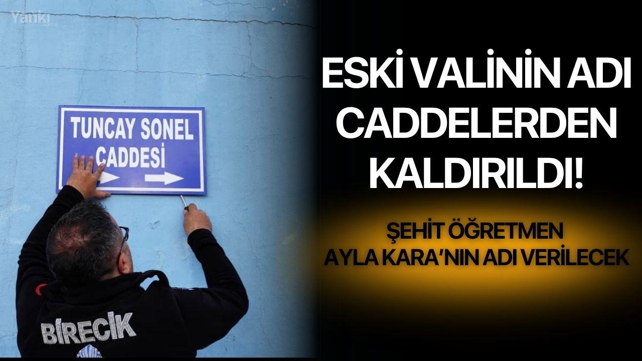Eski valinin adı caddelerden kaldırıldı! Şehit Öğretmen Ayla Kara'nın adı verilecek