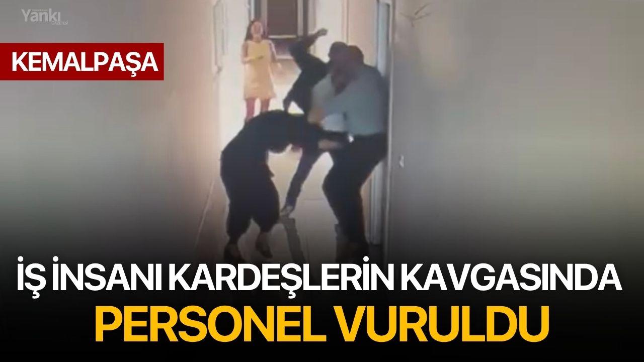 İş insanı kardeşlerin kavgasında, personel vuruldu