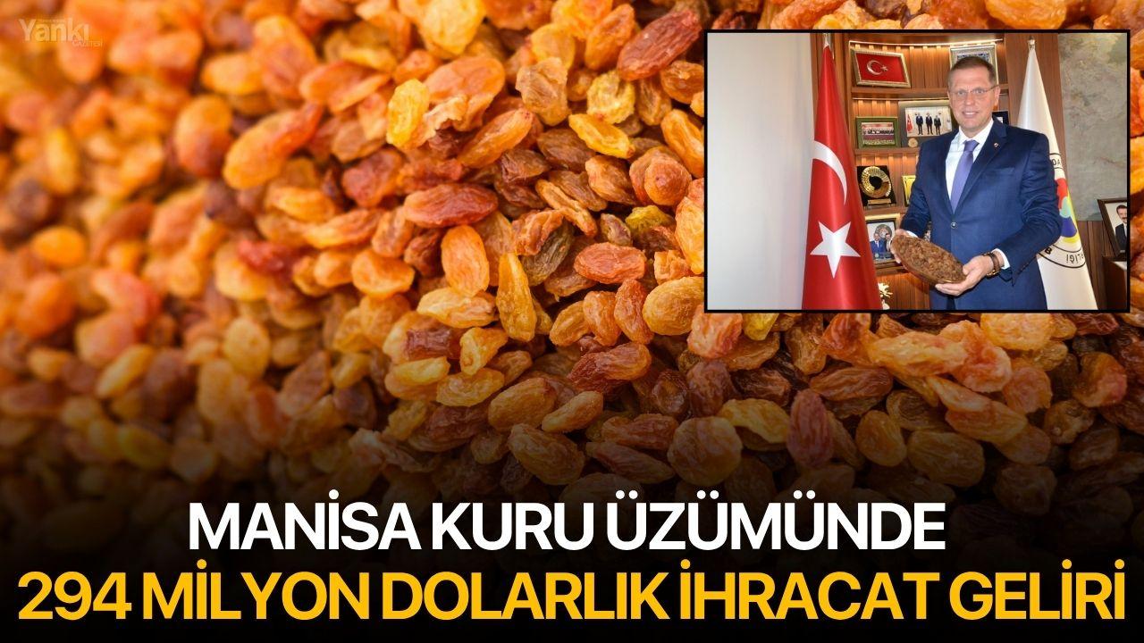 Manisa Kuru Üzümünde 294 Milyon Dolarlık İhracat Geliri