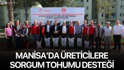 Manisa’da üreticilere sorgum tohumu desteği
