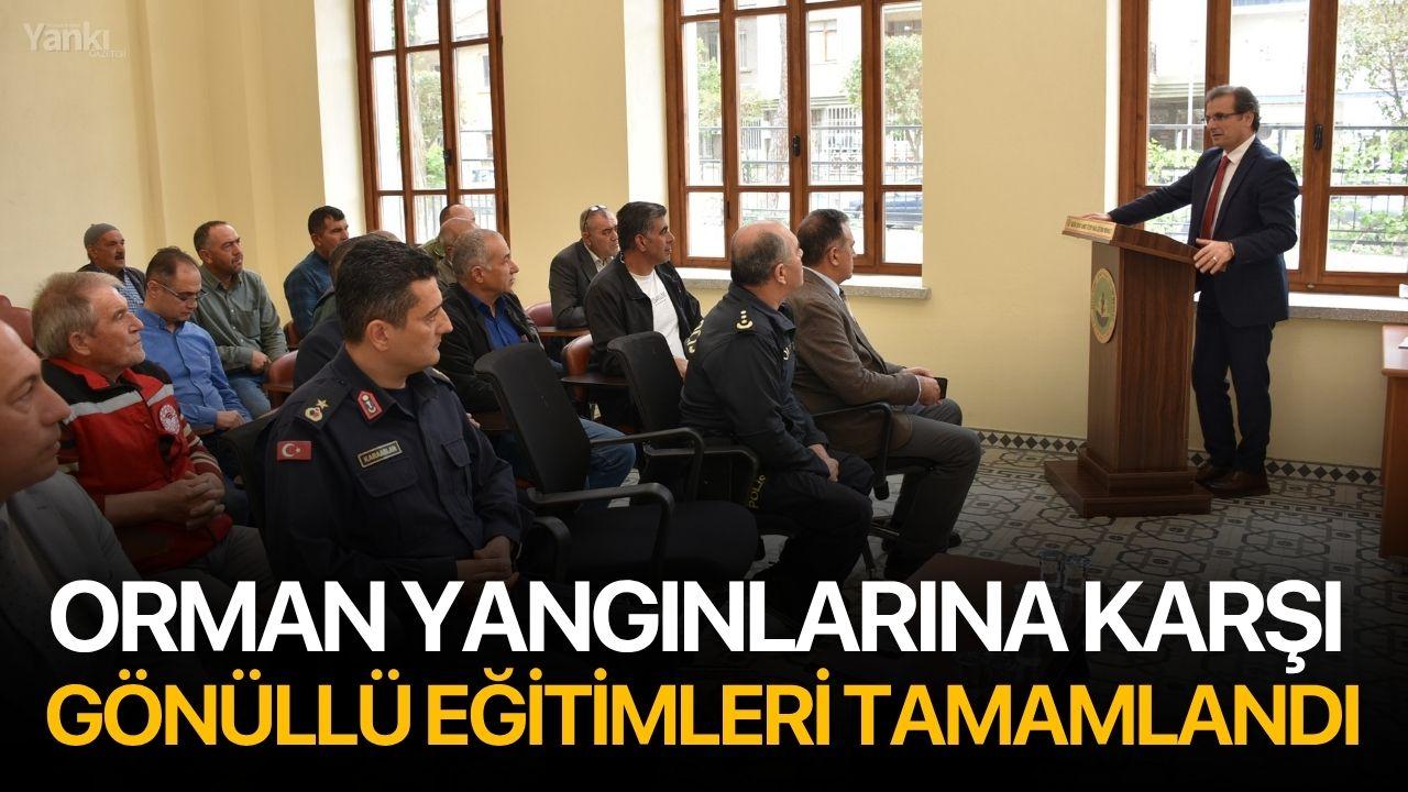 Orman yangınlarına karşı gönüllü eğitimleri tamamlandı