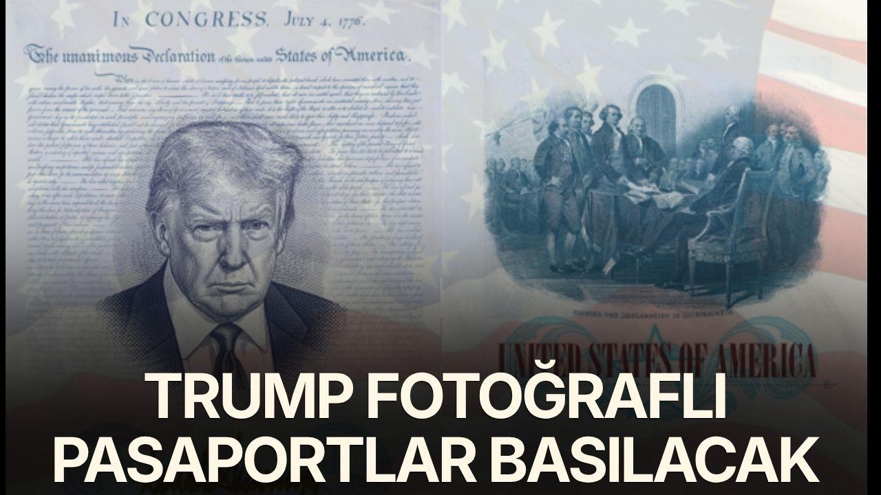 Trump fotoğraflı pasaportlar basılacak
