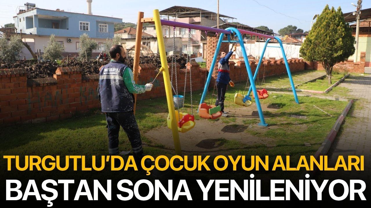 Turgutlu’da Çocuk Oyun Alanları Baştan Sona Yenileniyor