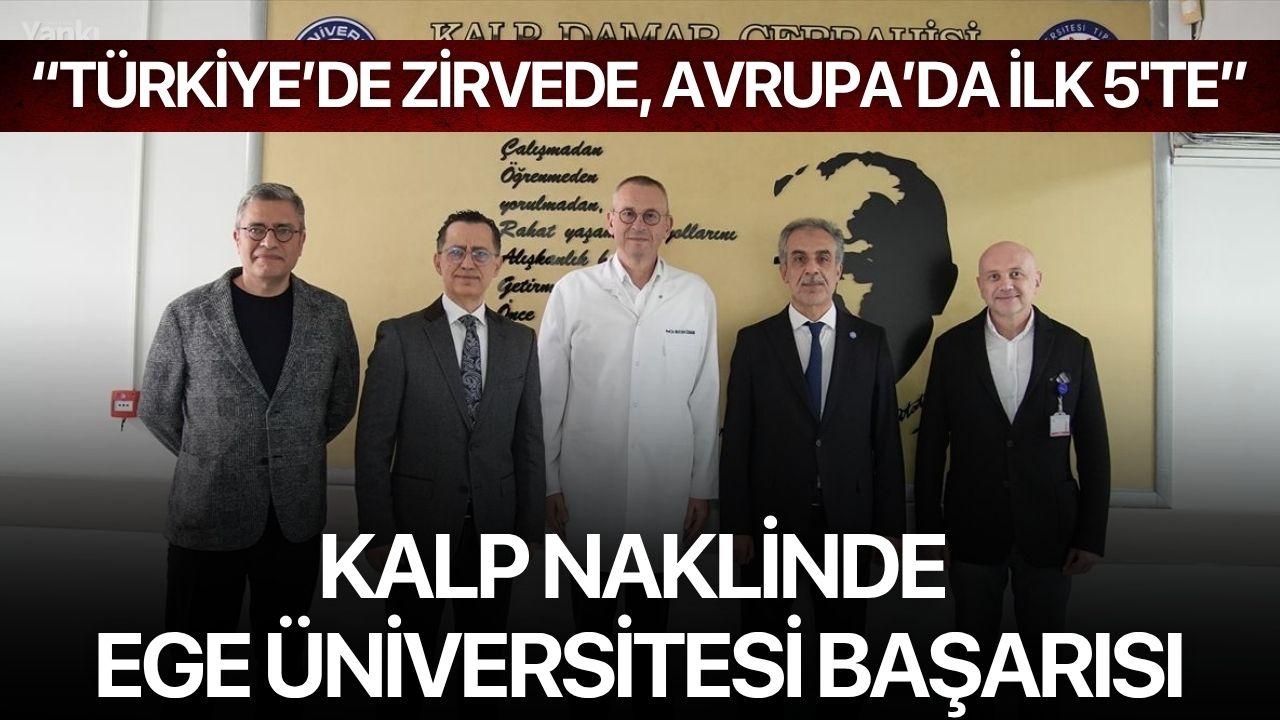 Türkiye’de Zirvede, Avrupa’da İlk 5'te: Kalp Naklinde Ege Üniversitesi Başarısı