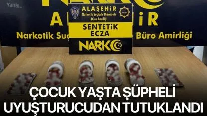 Çocuk Yaşta Şüpheli Uyuşturucudan Tutuklandı