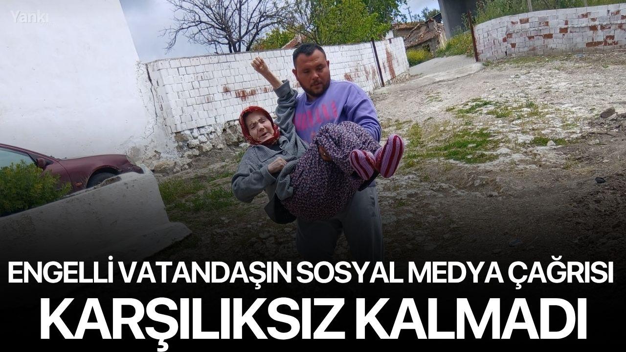 Engelli Vatandaşın Sosyal Medya Çağrısı Karşılıksız Kalmadı
