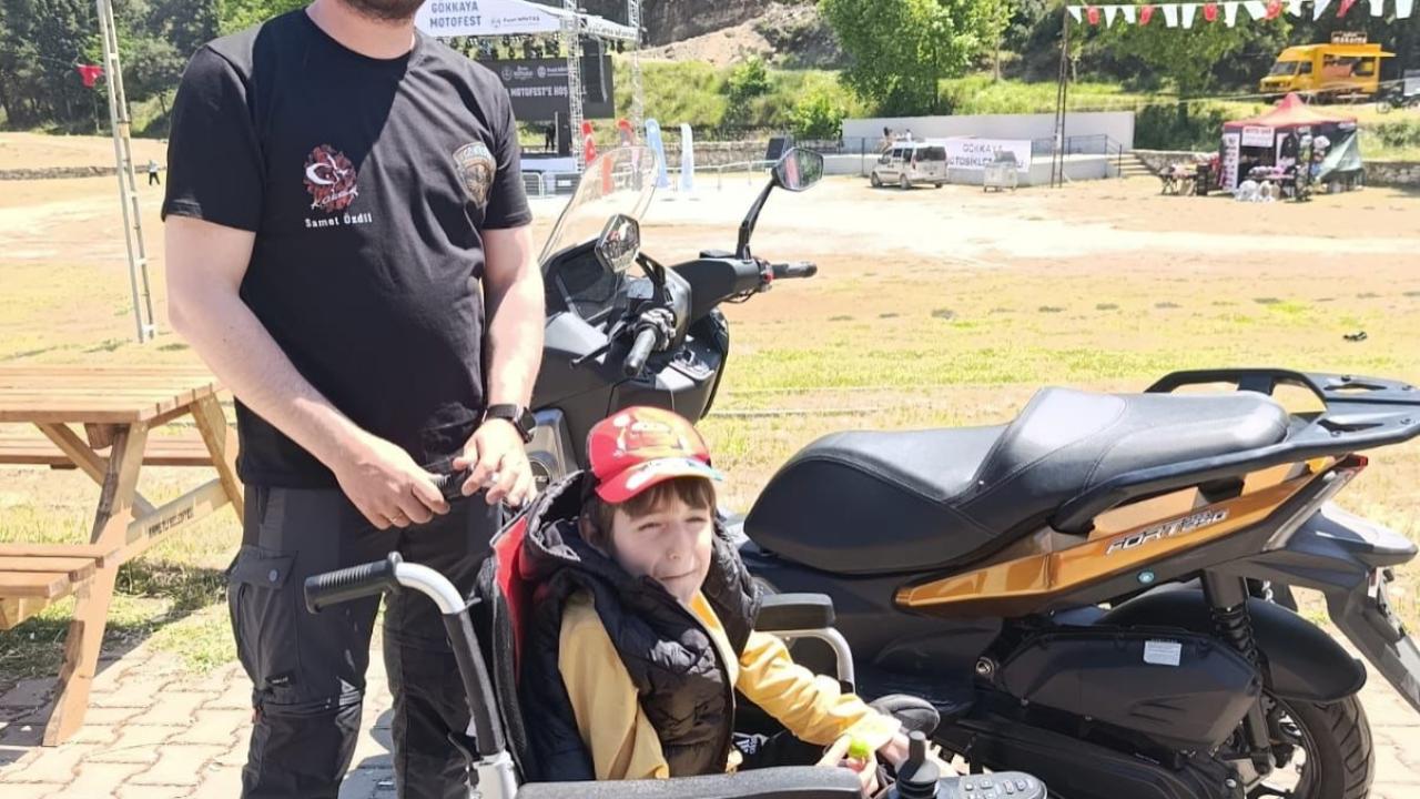 Gökkaya Motofest SMA’lı Feyyaz Alperen’e umut oluyor