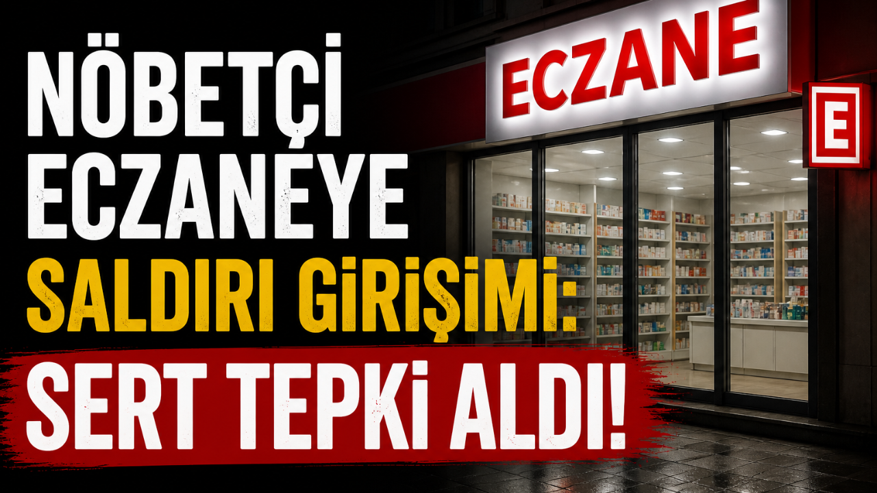Manisa'da nöbetçi eczanede sağlıkçıya darp girişimi: Odadan sert tepki