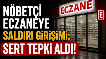 Manisa'da nöbetçi eczanede sağlıkçıya darp girişimi: Odadan sert tepki