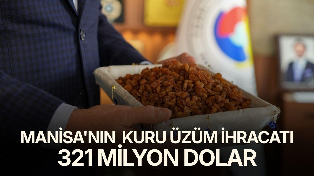 Manisa'nın kuru üzüm ihracatı 321 Milyon Dolar
