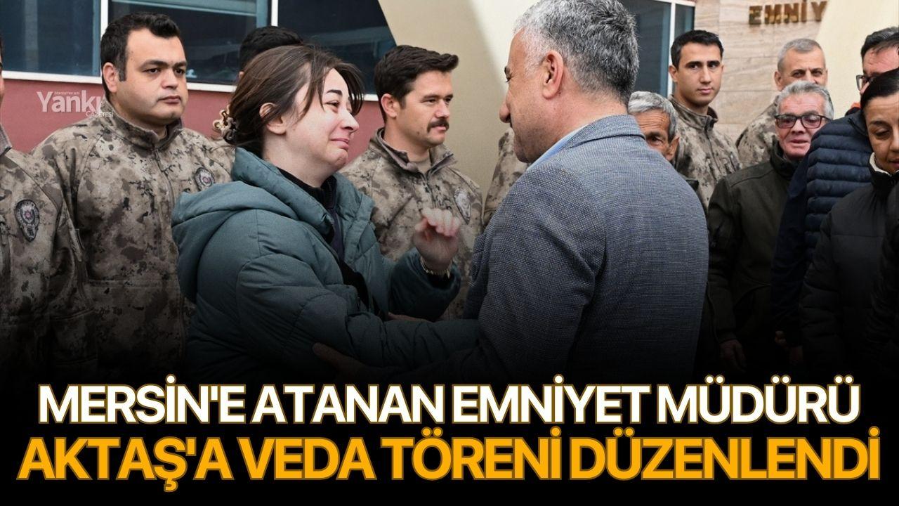 Mersin'e atanan Manisa Emniyet Müdürü Aktaş'a veda töreni düzenlendi