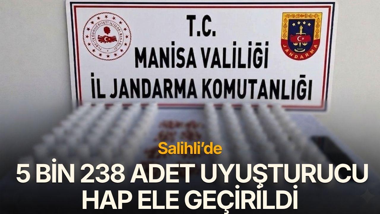 Salihli’de 5 bin 238 adet uyuşturucu hap ele geçirildi