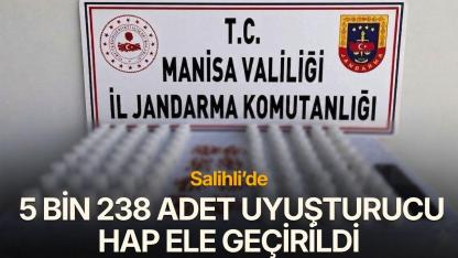 Salihli’de 5 bin 238 adet uyuşturucu hap ele geçirildi