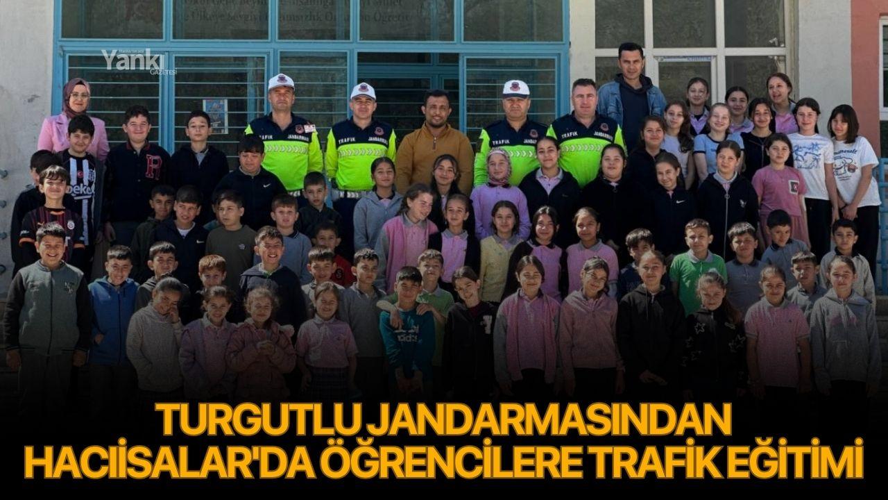 Turgutlu Jandarmasından Hacıisalar'da öğrencilere trafik eğitimi