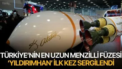 Türkiye’nin en uzun menzilli füzesi YILDIRIMHAN ilk kez sergilendi