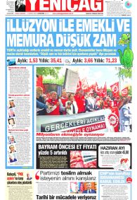 YENİÇAĞ Gazete Manşeti