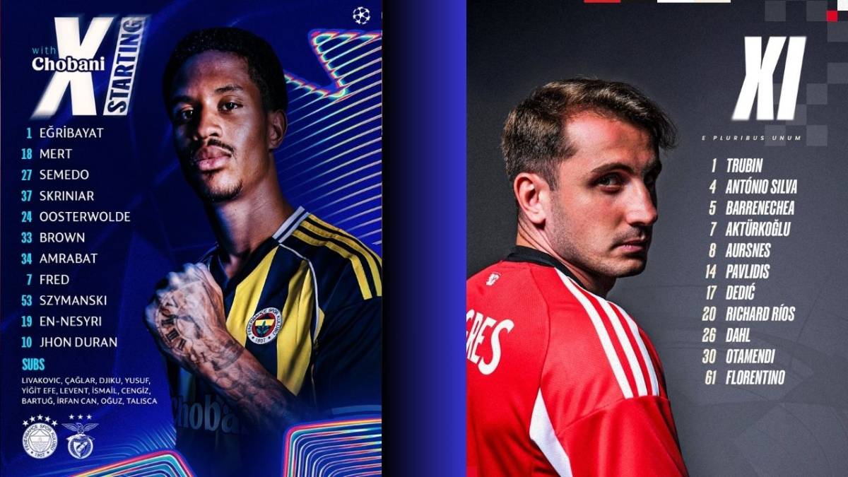 Fenerbahçe, Benfica’yı ağırlıyor: Kerem Aktürkoğlu ilk 11’de!