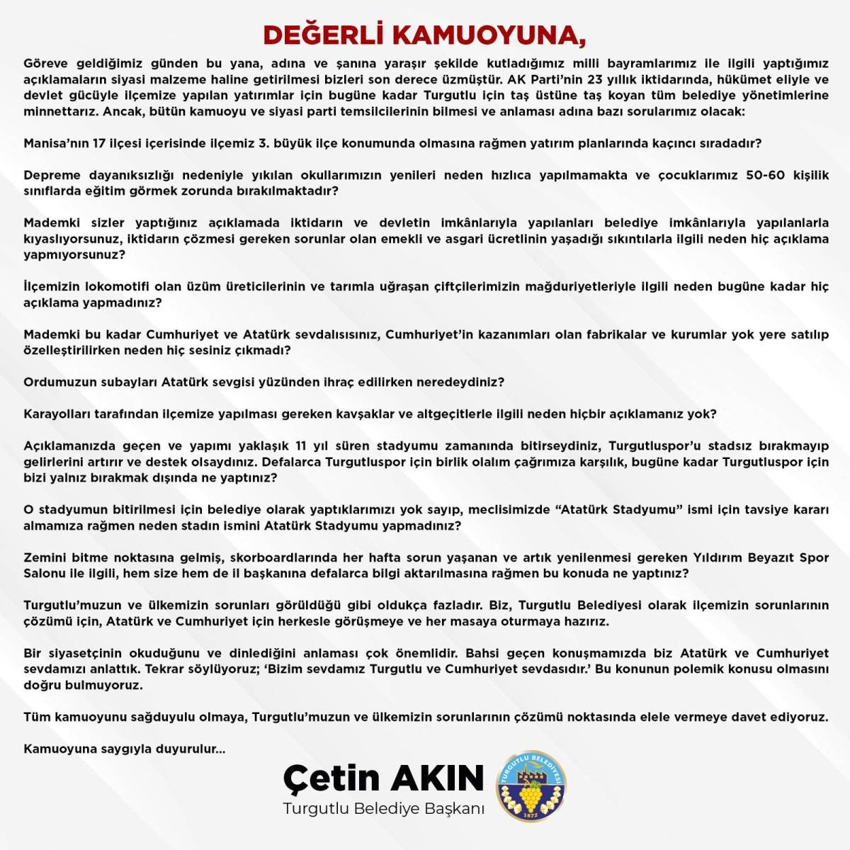 Temizel Çetin Akın’ı eleştirdi, Akın’dan yanıt gecikmedi