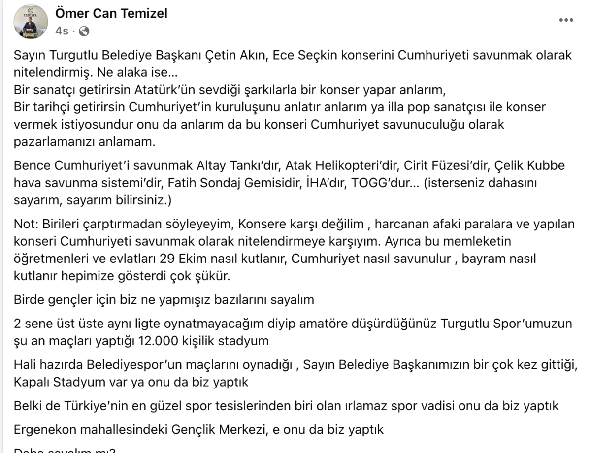 Temizel Çetin Akın’ı eleştirdi, Akın’dan yanıt gecikmedi