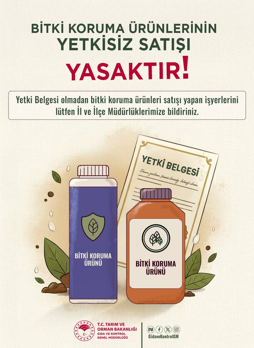 Yetkisiz Bitki Koruma Ürünü Satışına Uyarı: Yasak ve Cezai İşlem Var