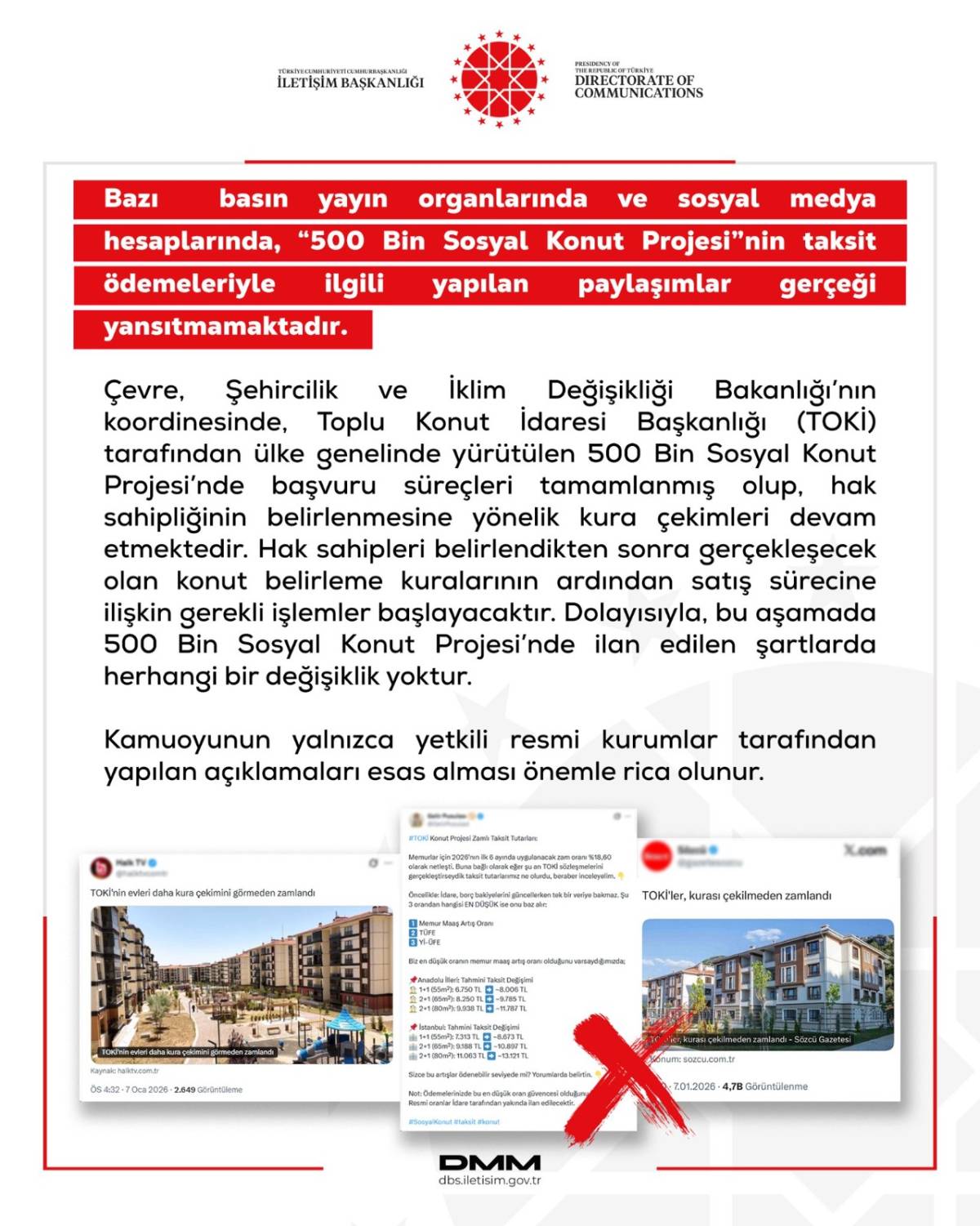 500 Bin Sosyal Konut Projesi taksitleri zamlandı mı? İddialara açıklama geldi!